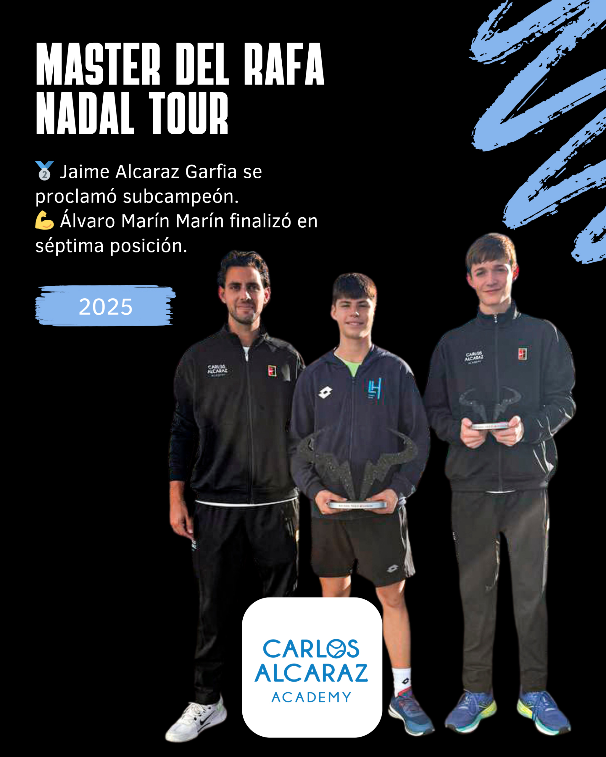 Post de Instagram Deporte Tenis Mujer Atrevido Negro Morado - 1