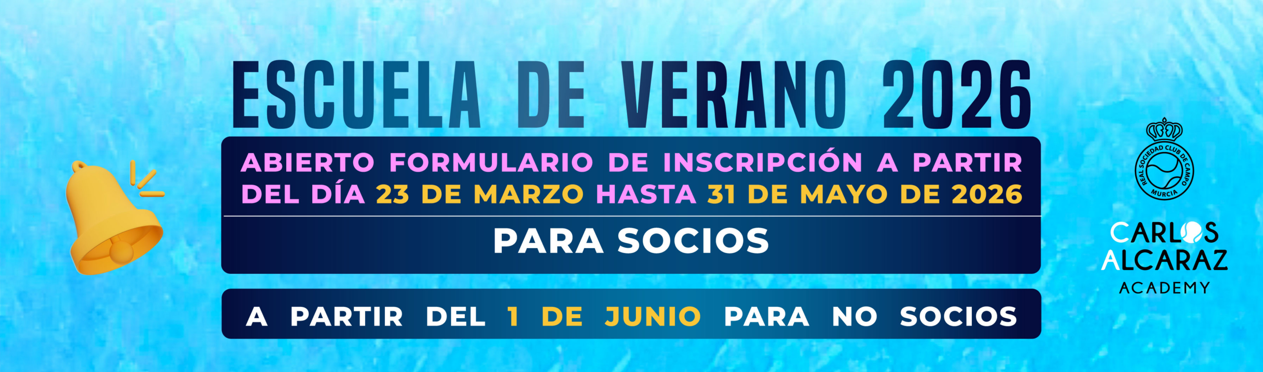 2026 ESCUELA DE VERANO CAA matricula_PLAZO MATRICULA